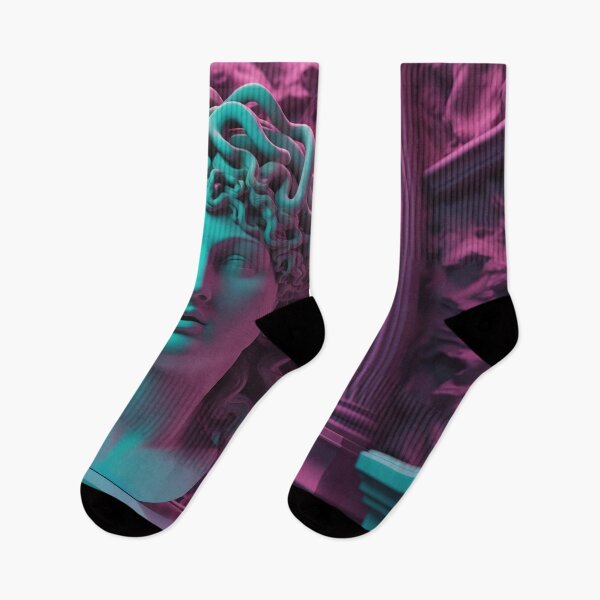 Item preview, Synthwave Gorgons: Neon Whispers of Medusan Magic designed and sold by Mullet Monkey.