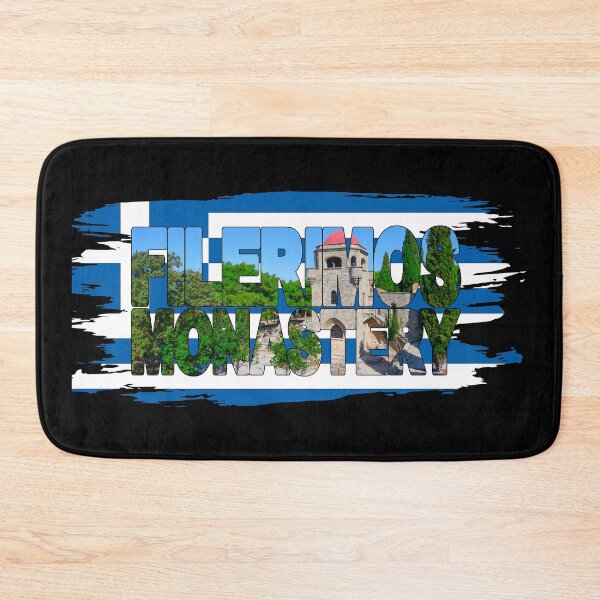 Item preview, FILERIMOS MONASTERY - Rhodes Greece with Flag designed and sold by Adam Gormley.