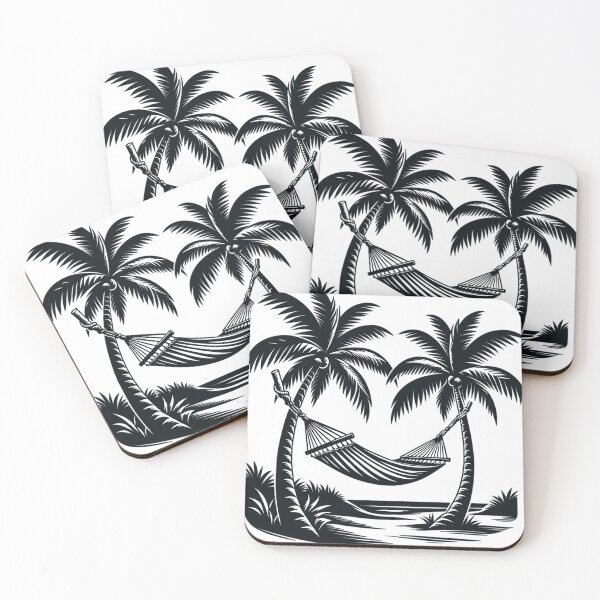 Item preview, Tropical beach with hammock designed and sold by LongIslandDesgn.