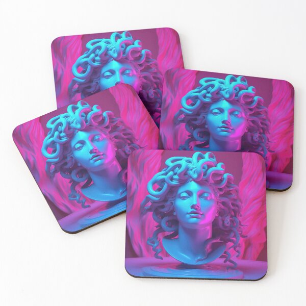 Item preview, Vaporwave Visions: Gorgon's Serpentine Lullaby designed and sold by Mullet Monkey.