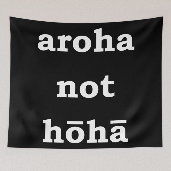Item preview, Aroha not hōhā - love not hate in Te reo Māori designed and sold by StateHouse.