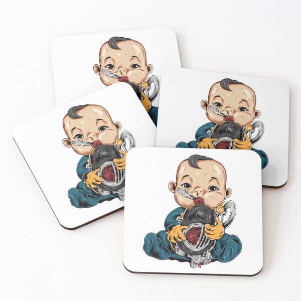 Item preview, baby on garage, baby mechanic character on garage, mechanic baby on garage designed and sold by GreyStanzione1.