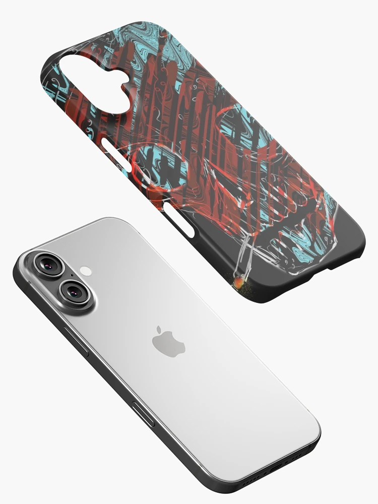 Thumbnail 2 of 4, iPhone Case, Smoking skull designed and sold by Rafahell.