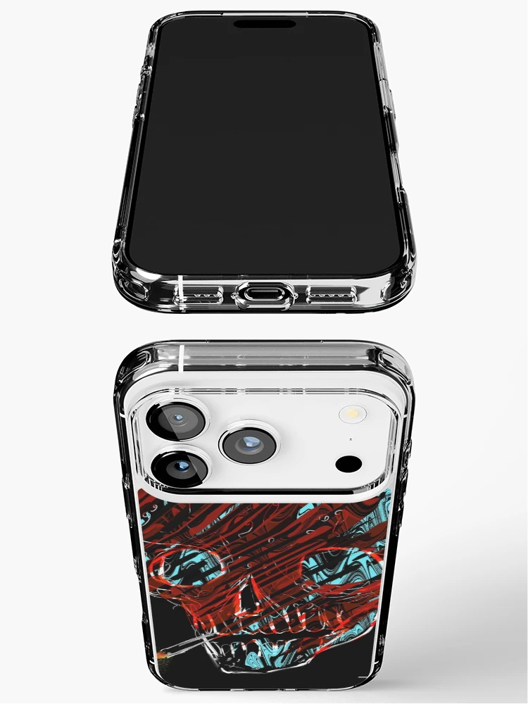 Thumbnail 3 of 5, iPhone Case, Smoking skull designed and sold by Rafahell.