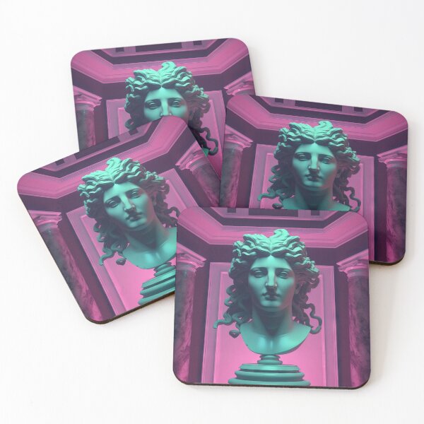 Item preview, Mythic Neon: Gorgon Glyphs in Synthwave Serenity designed and sold by Mullet Monkey.