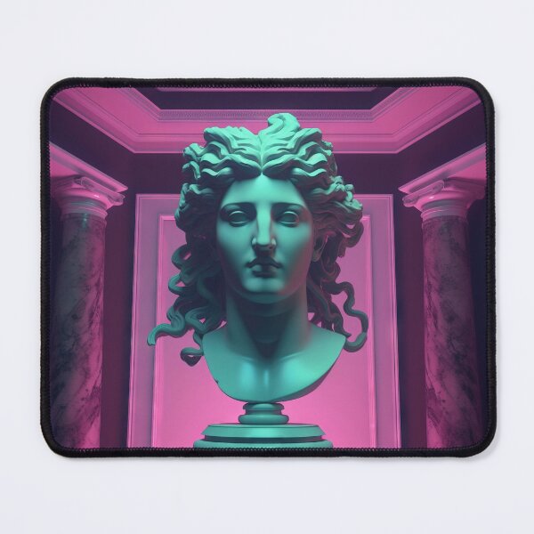 Item preview, Mythic Neon: Gorgon Glyphs in Synthwave Serenity designed and sold by Mullet Monkey.