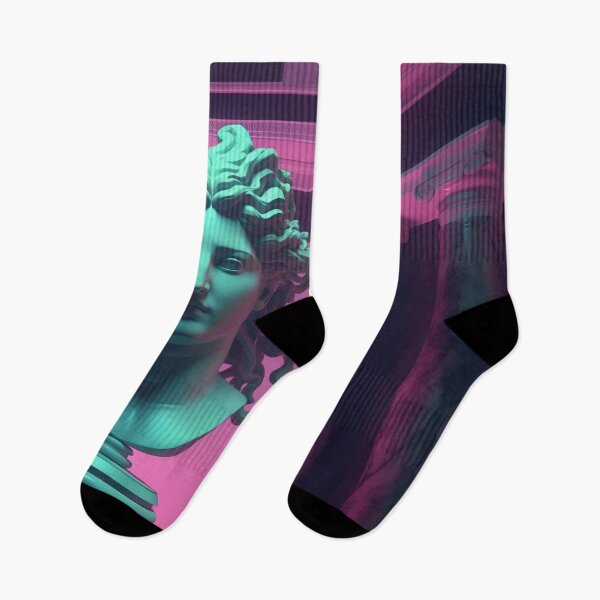 Item preview, Mythic Neon: Gorgon Glyphs in Synthwave Serenity designed and sold by Mullet Monkey.