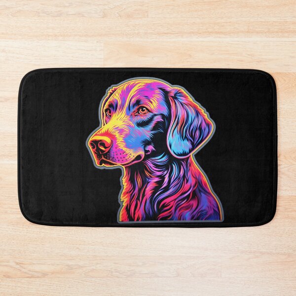 Artikelvorschau, Lockig Beschichteter Retriever Neon-design entworfen und verkauft von CUTEDOGGIEZ.