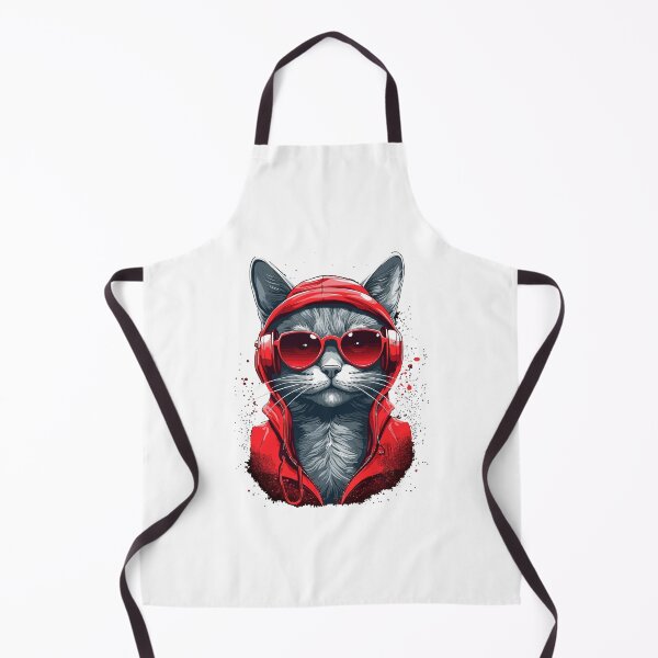 Item preview, cat gangster wearing sunglasses with headphone, cat gangster tyle, cool cat hiphop style designed and sold by GreyStanzione1.