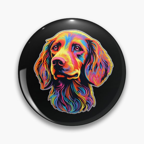 Artikelvorschau, Neon-lockiger Retriever entworfen und verkauft von CUTEDOGGIEZ.