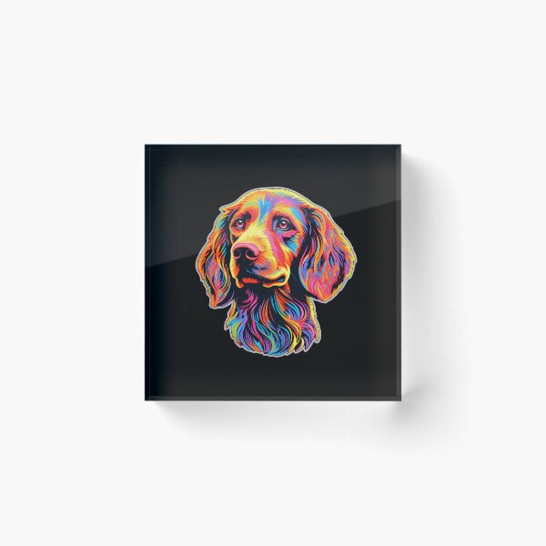 Artikelvorschau, Neon-lockiger Retriever entworfen und verkauft von CUTEDOGGIEZ.