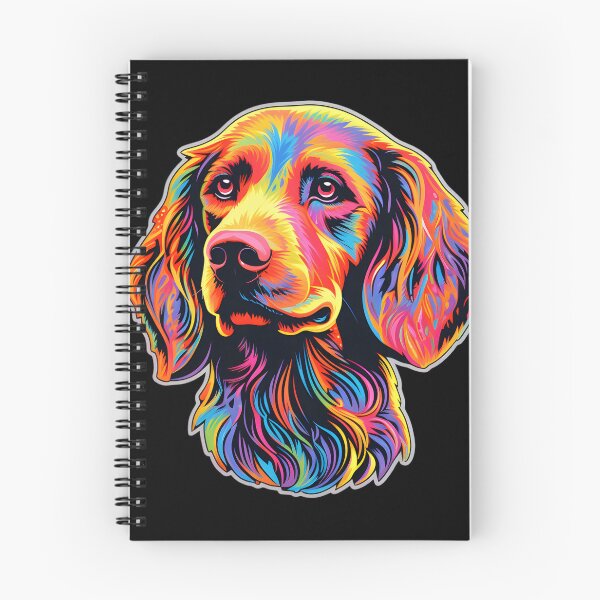 Artikelvorschau, Neon-lockiger Retriever entworfen und verkauft von CUTEDOGGIEZ.