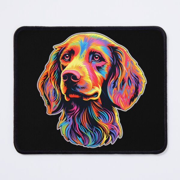 Artikelvorschau, Neon-lockiger Retriever entworfen und verkauft von CUTEDOGGIEZ.