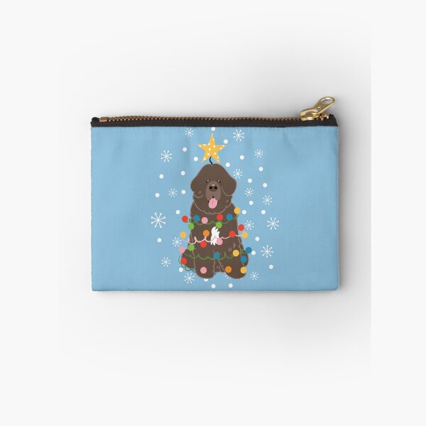 Item preview, Newfie Newfoundland Dog Christmas Tree - Brown White 3 designed and sold by Lulupainting.