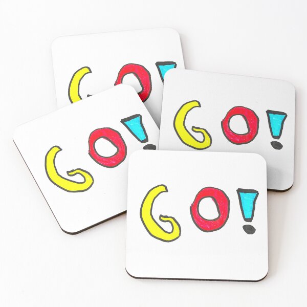 Item preview, Go! - Coloured Letter Drawing by a 5 Year old from New Zealand designed and sold by cuteyanimals.