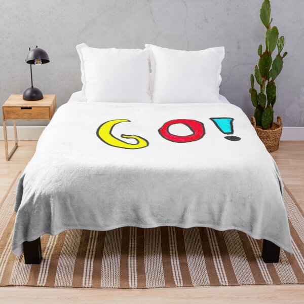 Item preview, Go! - Coloured Letter Drawing by a 5 Year old from New Zealand designed and sold by cuteyanimals.