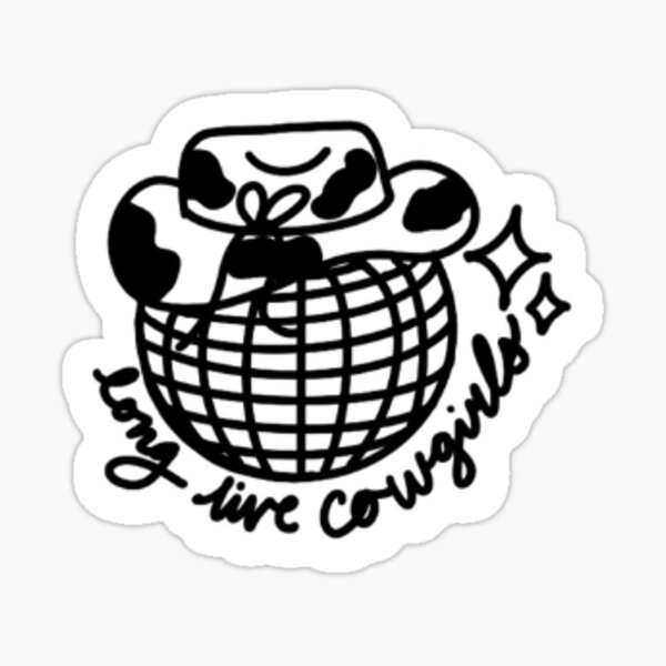 Disco Cowgirl Stickers for Sale