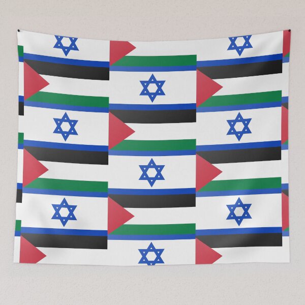 Item preview, Palestine Israel Flags Together designed and sold by RiadMannan.