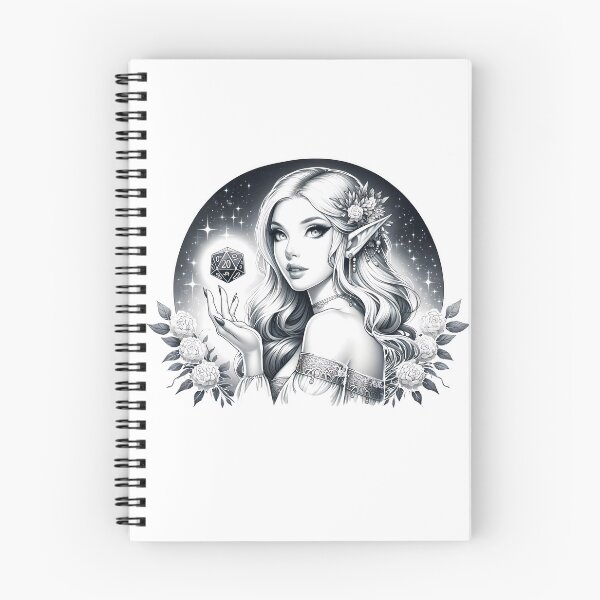 Item preview, Elegant Elf holding a d20 designed and sold by arcanemuse.