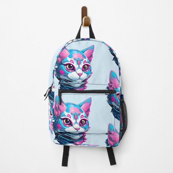 Item preview, Subtle Trans Pride Cyberpunk Cat designed and sold by ArtliciousHUMAN.