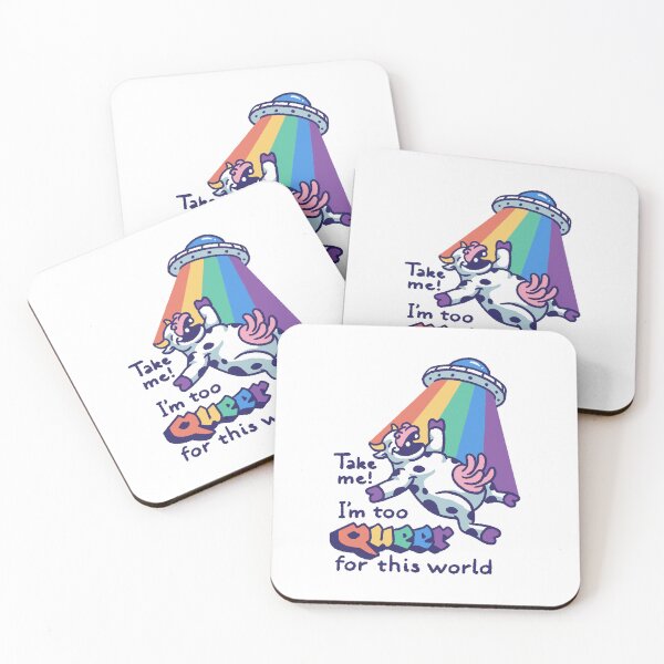 Item preview, colorful cow lying with quotes, funny cow character lying, rainbow cow lying  designed and sold by GreyStanzione1.