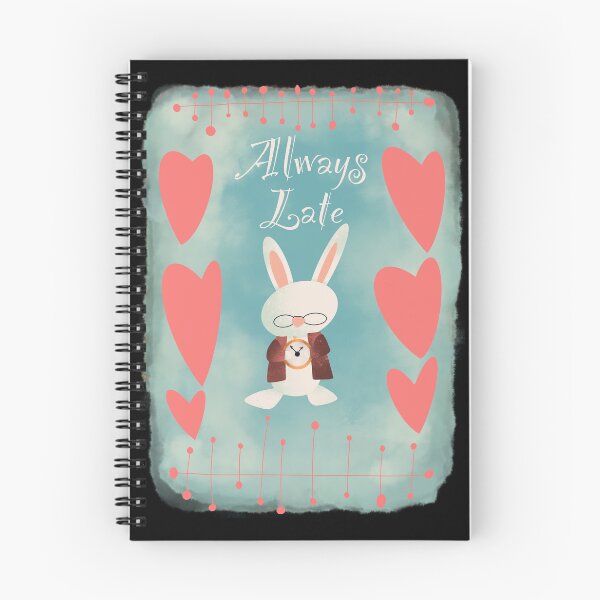 Item preview, Always Late White Rabbit Pastel Jewel Edition designed and sold by LemonwoodClock.