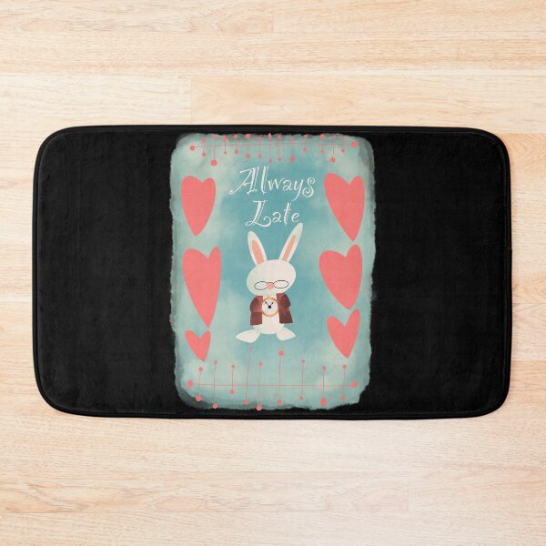 Item preview, Always Late White Rabbit Pastel Jewel Edition designed and sold by LemonwoodClock.
