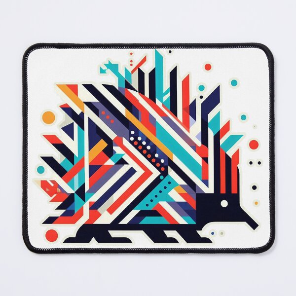 Item preview, Contemporary Echidna Geometric Art - Abstract and Vibrant Australian Wildlife Inspired Design designed and sold by wildstraya.