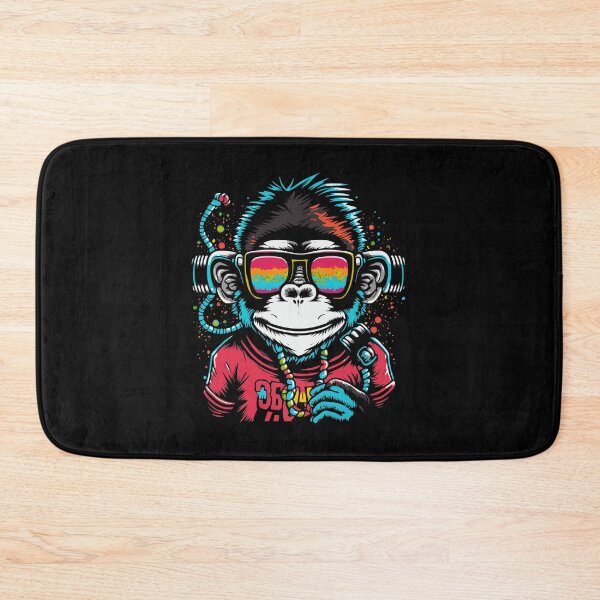 Item preview, graffiti monkey wearing sunglasses, colorful monkey hiphop style, cool monkey hiphop style designed and sold by GreyStanzione1.