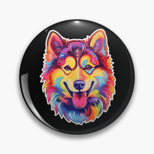 Item preview, Eskimo Dog Neon Design designed and sold by CUTEDOGGIEZ.