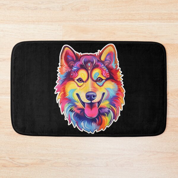Item preview, Eskimo Dog Neon Design designed and sold by CUTEDOGGIEZ.