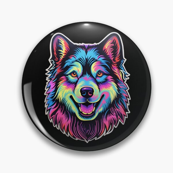 Item preview, Neon Eskimo Dog designed and sold by CUTEDOGGIEZ.