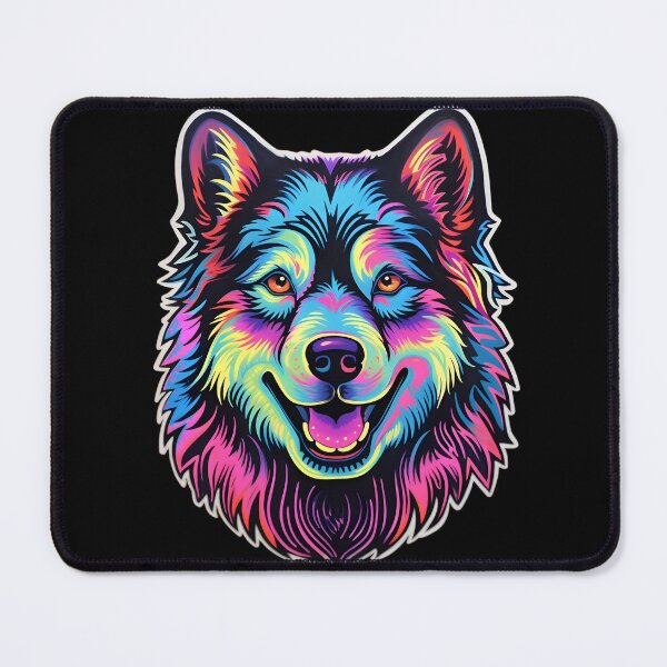 Item preview, Neon Eskimo Dog designed and sold by CUTEDOGGIEZ.