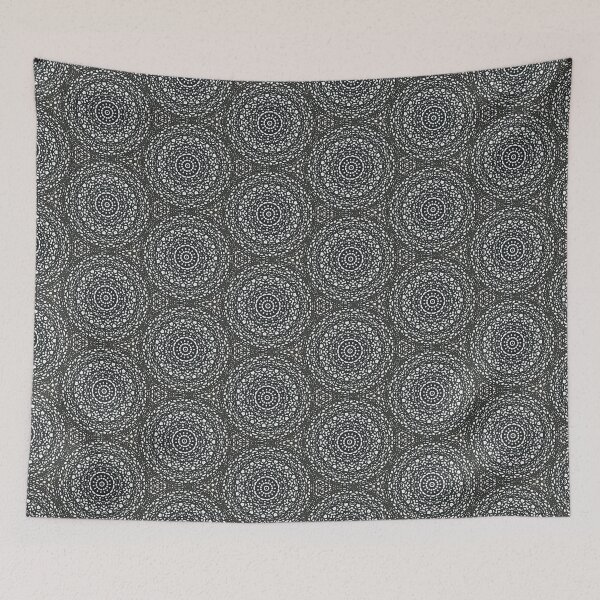 Item preview, Mosaic blackish circular and mandala style designed and sold by Ketzalshop.