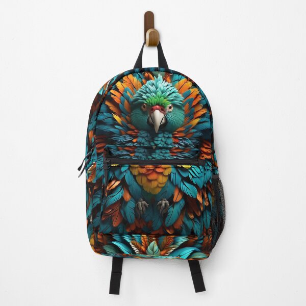 Item preview, feathered parrot nature wildlife girls fashion designed and sold by Carlos Gudino.
