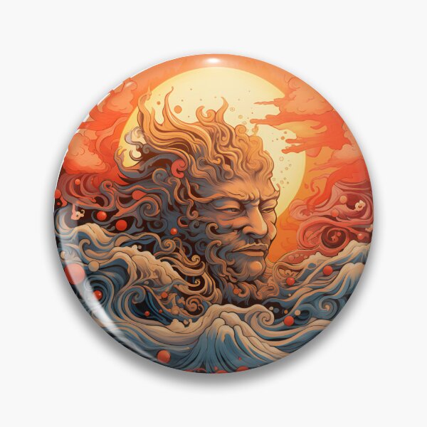 Item preview, Psychedelic Japanese Sun designed and sold by Seamlesslyshop.