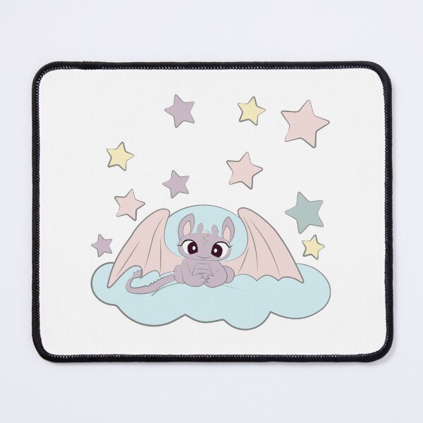 Item preview, Baby dragon with large wings sits on a cloud designed and sold by BUNNY  AND FUNNY.