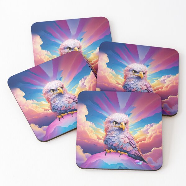 Item preview, Whimsical Y2K Rainbow Baby Bald Eagle Collection: Magical Shirts, Stickers, and More! designed and sold by ChromaKins.