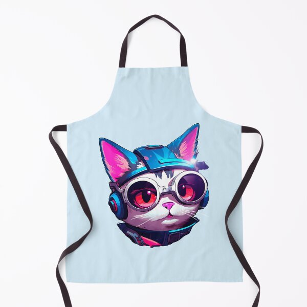 Item preview, Subtle Trans Pride Cyberpunk Cat designed and sold by ArtliciousHUMAN.