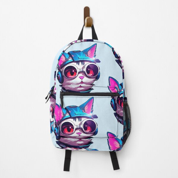 Item preview, Subtle Trans Pride Cyberpunk Cat designed and sold by ArtliciousHUMAN.
