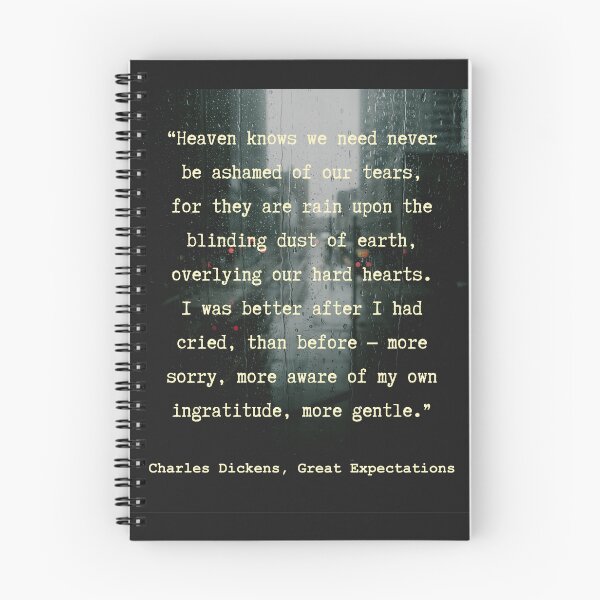 Item preview, Charles Dickens quote: Heaven knows we need never be ashamed of our tears, for they are rain upon the blinding dust of earth, designed and sold by artbleed.