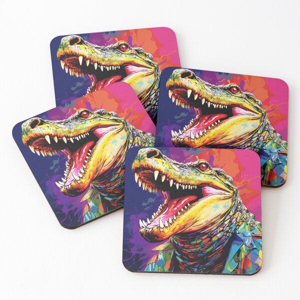 Item preview, Psyquedelic Saltwater Crocodile designed and sold by Beauty  Art Printable.