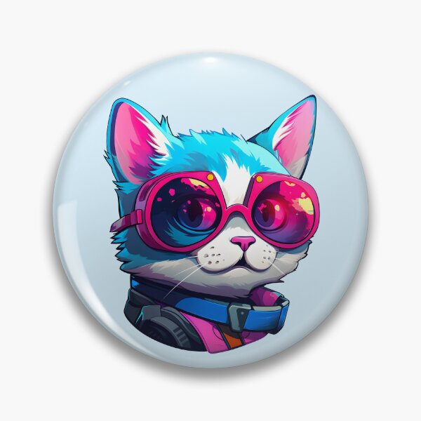 Item preview, Subtle Trans Pride Cyberpunk Cat designed and sold by ArtliciousHUMAN.