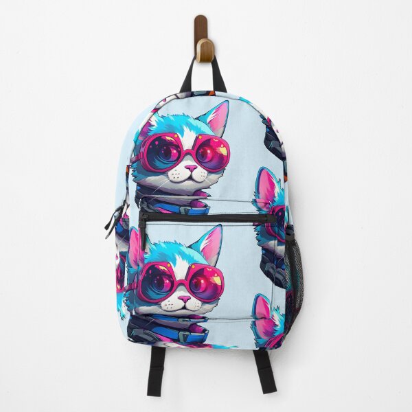 Item preview, Subtle Trans Pride Cyberpunk Cat designed and sold by ArtliciousHUMAN.