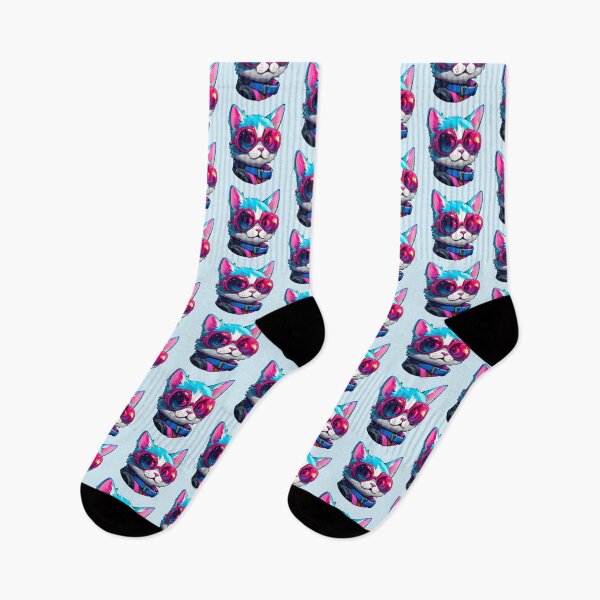 Item preview, Subtle Trans Pride Cyberpunk Cat designed and sold by ArtliciousHUMAN.