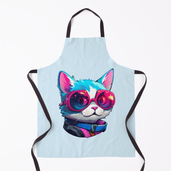 Item preview, Subtle Trans Pride Cyberpunk Cat designed and sold by ArtliciousHUMAN.