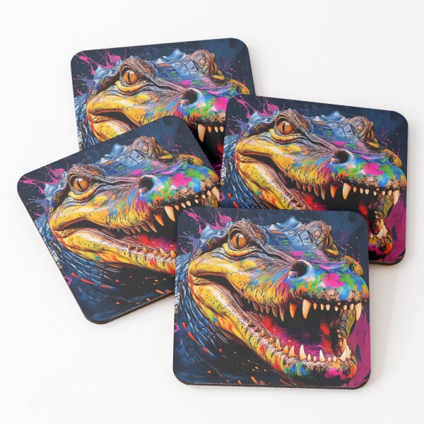 Item preview, Psyquedelic Saltwater Crocodile designed and sold by Beauty  Art Printable.