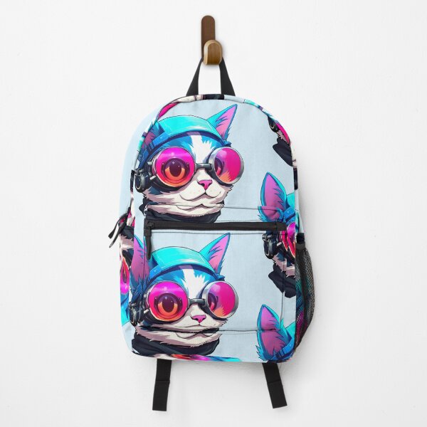 Item preview, Subtle Trans Pride Cyberpunk Cat designed and sold by ArtliciousHUMAN.