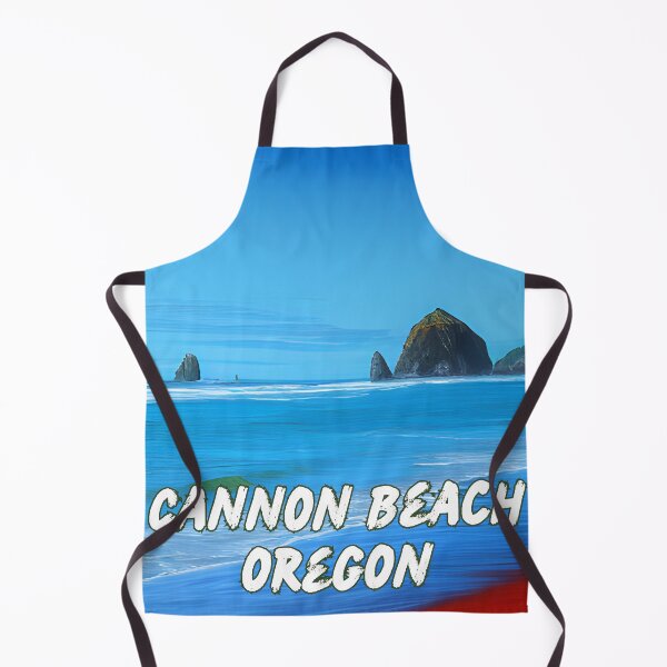Item preview, Cannon Beach Oregon In An Oil Painting Style Design designed and sold by OregonsOwn.
