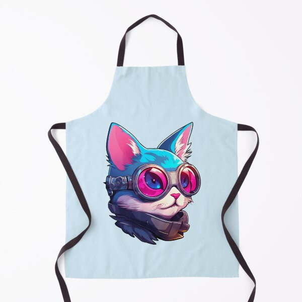 Item preview, Subtle Trans Pride Cyberpunk Cat designed and sold by ArtliciousHUMAN.